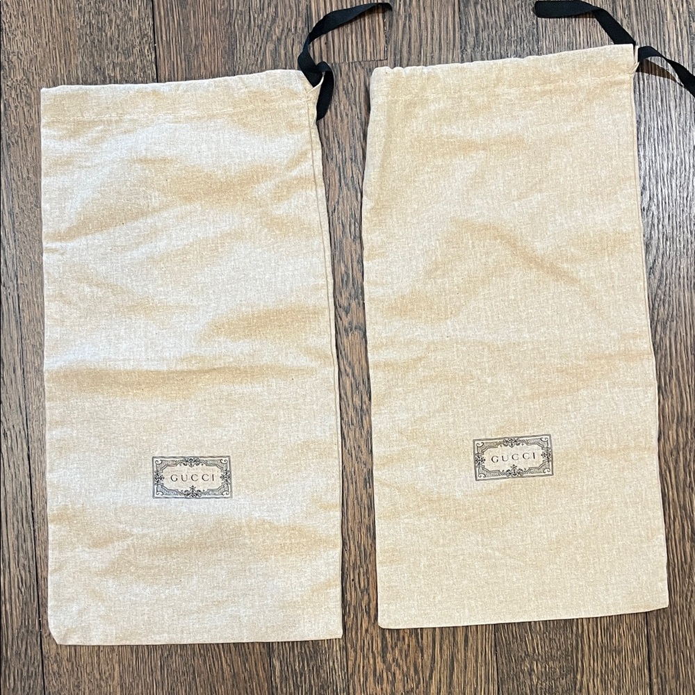 Gucci shoe dust bags